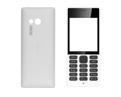 Előlap Nokia 150 komplett ház előlap + akkufedél billentyűzet fehér (utángyártott)